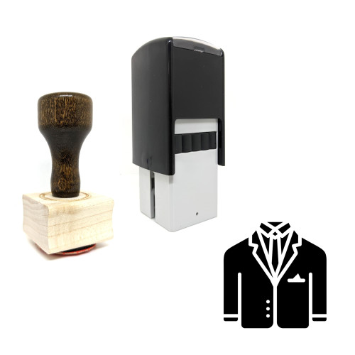 "Blazer" rubber stamp with 3 sample imprints of the image