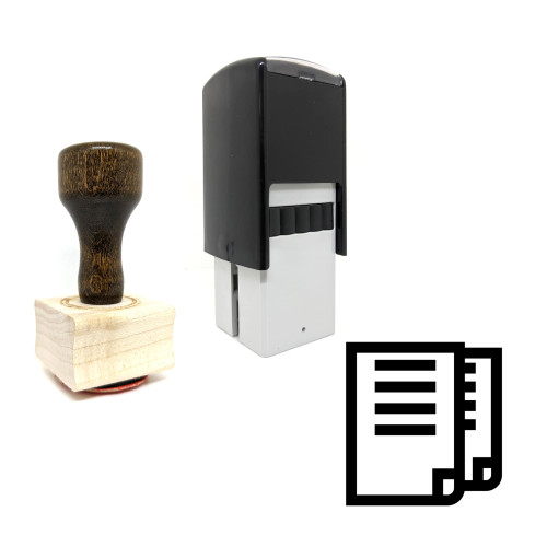 "Office Documents" rubber stamp with 3 sample imprints of the image