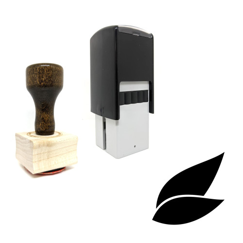 "Leaves" rubber stamp with 3 sample imprints of the image