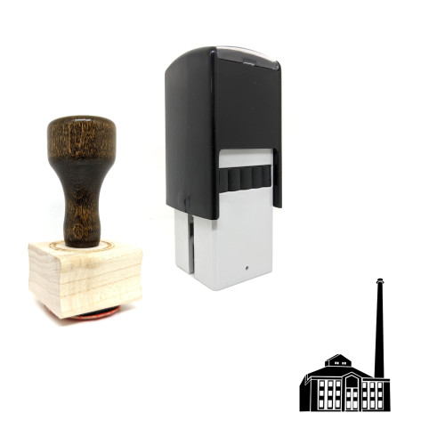"Usina Do Gasômetro" rubber stamp with 3 sample imprints of the image