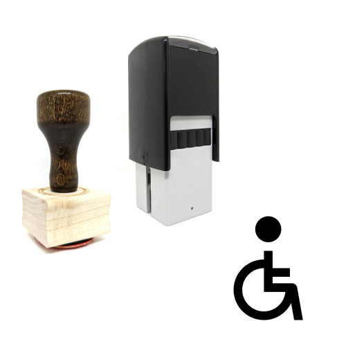 "Disabled" rubber stamp with 3 sample imprints of the image