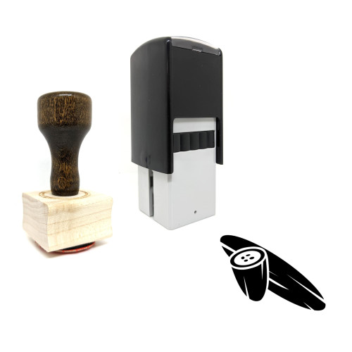 "Cucumber" rubber stamp with 3 sample imprints of the image