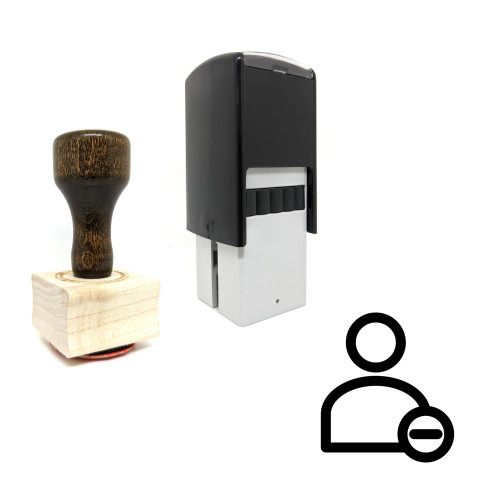 "Delete User Profile" rubber stamp with 3 sample imprints of the image