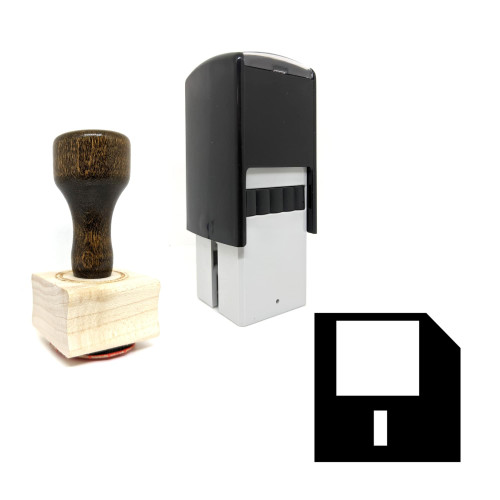 "Save" rubber stamp with 3 sample imprints of the image