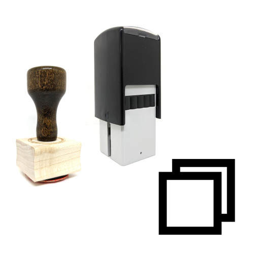 "Restore" rubber stamp with 3 sample imprints of the image