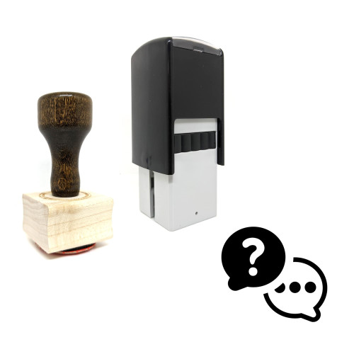 "Answer" rubber stamp with 3 sample imprints of the image