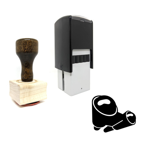 "Binoculars" rubber stamp with 3 sample imprints of the image "Binoculars" rubber stamp with 3 sample imprints of the image