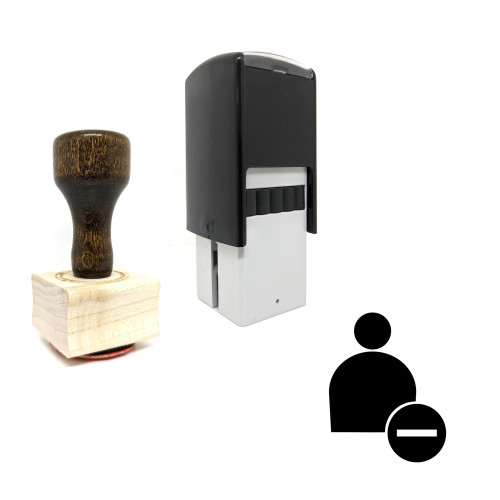 "Delete Contact" rubber stamp with 3 sample imprints of the image