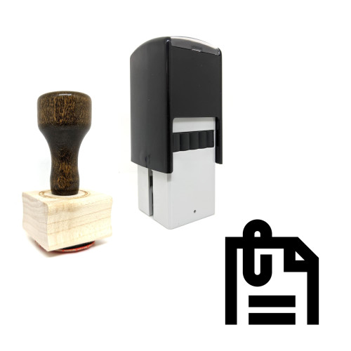 "Attach File" rubber stamp with 3 sample imprints of the image