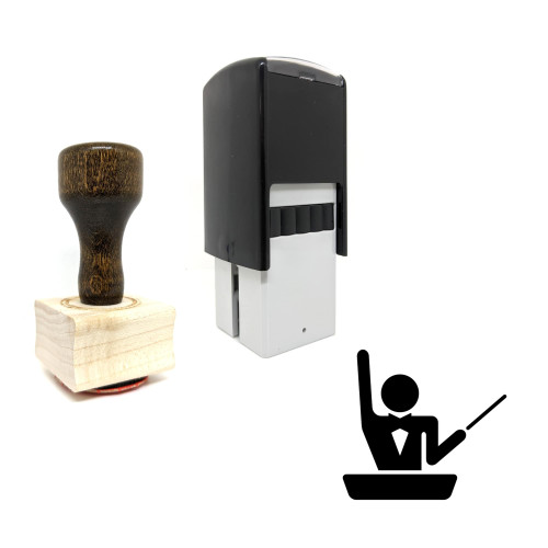 "Maestro" rubber stamp with 3 sample imprints of the image