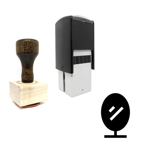 "Mirror" rubber stamp with 3 sample imprints of the image