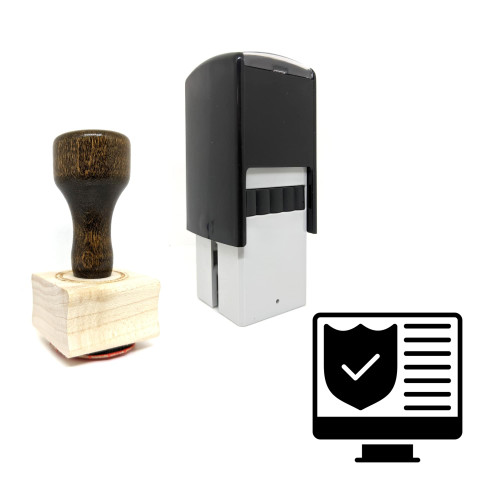 "Computer Security" rubber stamp with 3 sample imprints of the image "Computer Security" rubber stamp with 3 sample imprints of the image