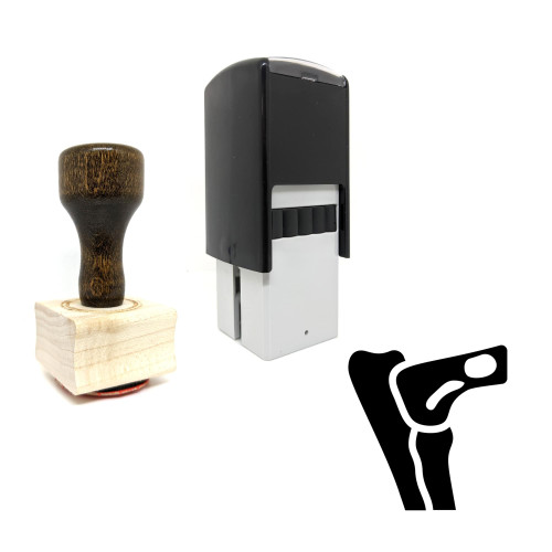 "Elbow Joint" rubber stamp with 3 sample imprints of the image