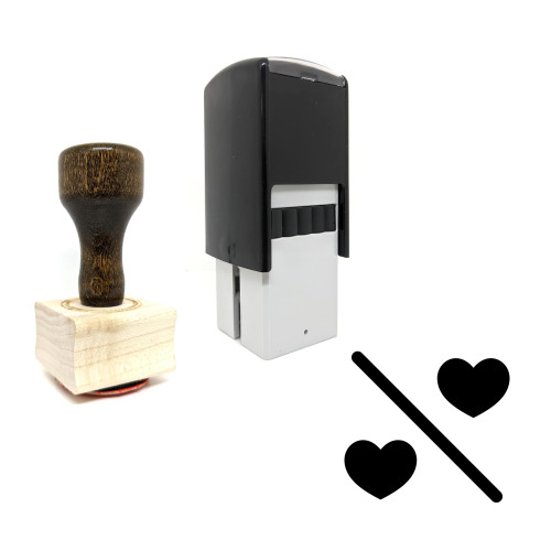 "Divorce" rubber stamp with 3 sample imprints of the image