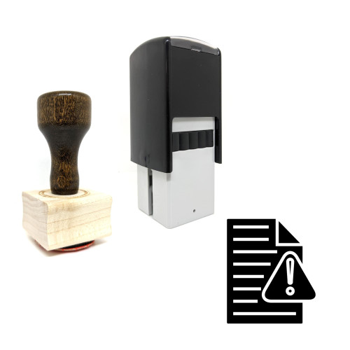 "File Error" rubber stamp with 3 sample imprints of the image