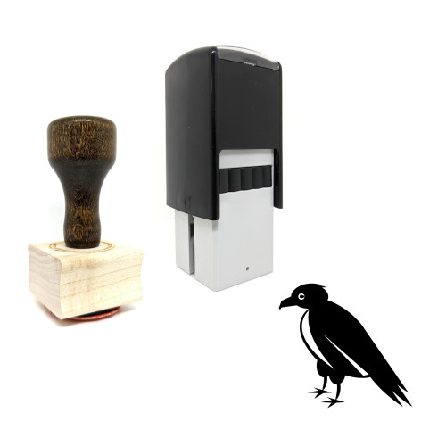 "Hawk" rubber stamp with 3 sample imprints of the image