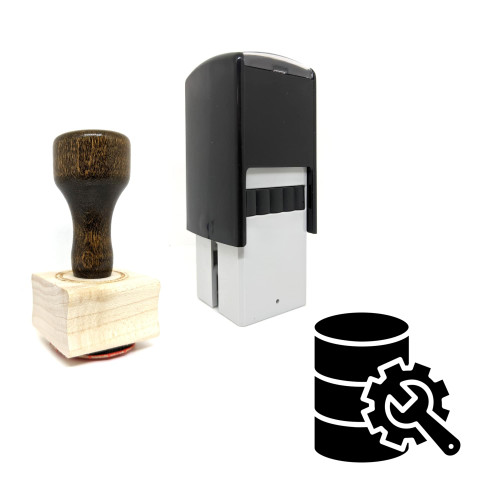 "Database Repair" rubber stamp with 3 sample imprints of the image