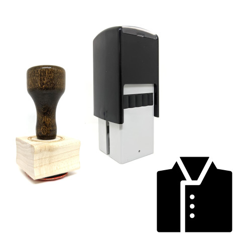 "Chef Uniform" rubber stamp with 3 sample imprints of the image