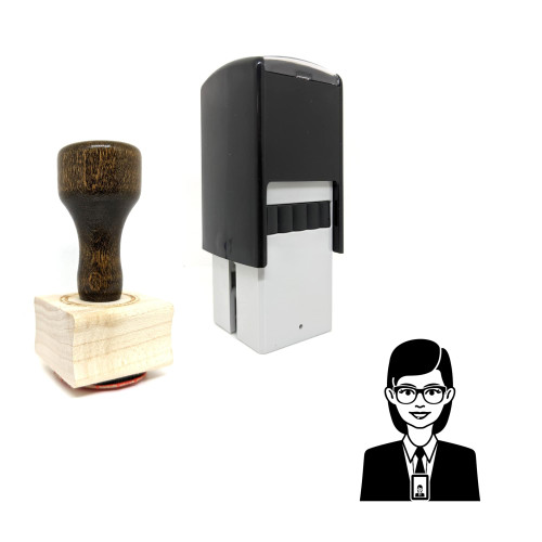 "Agent" rubber stamp with 3 sample imprints of the image