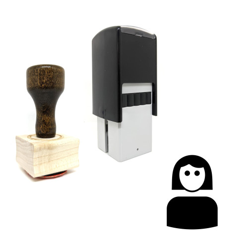 "Women" rubber stamp with 3 sample imprints of the image "Women" rubber stamp with 3 sample imprints of the image