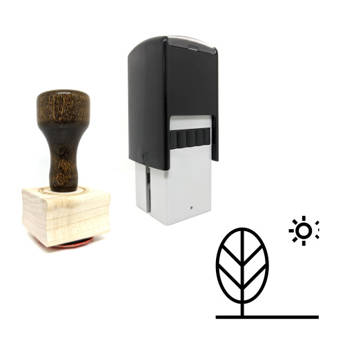 "Shrubbery" rubber stamp with 3 sample imprints of the image