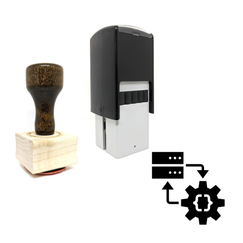 "Software Development" rubber stamp with 3 sample imprints of the image