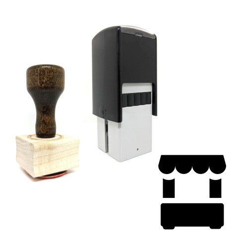 "Store" rubber stamp with 3 sample imprints of the image