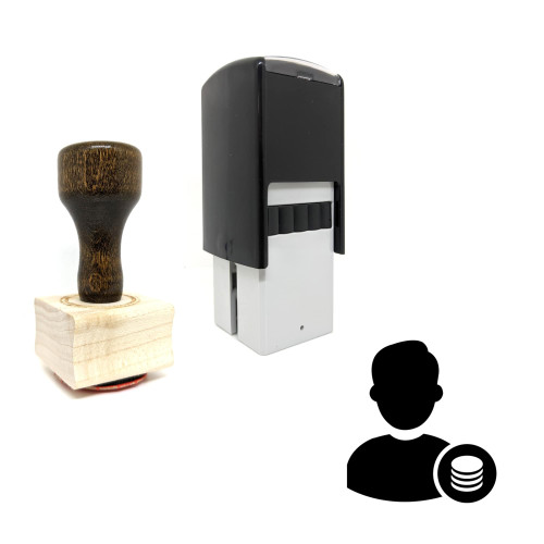 "Database Admin" rubber stamp with 3 sample imprints of the image