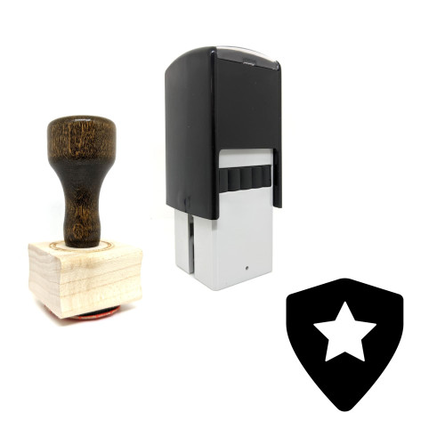 "Police" rubber stamp with 3 sample imprints of the image