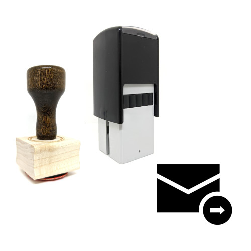 "Forward Email" rubber stamp with 3 sample imprints of the image