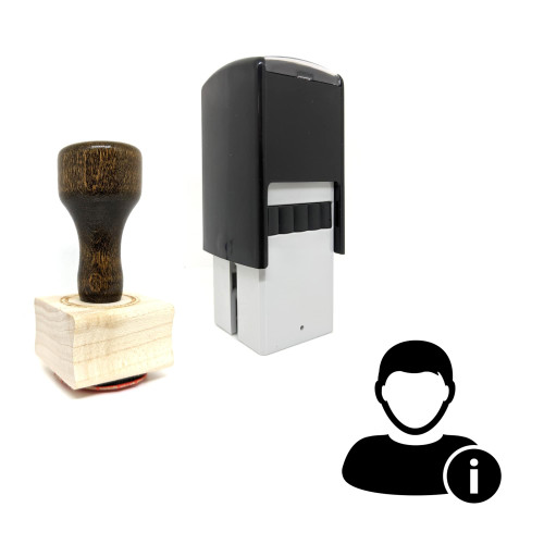 "User Information" rubber stamp with 3 sample imprints of the image
