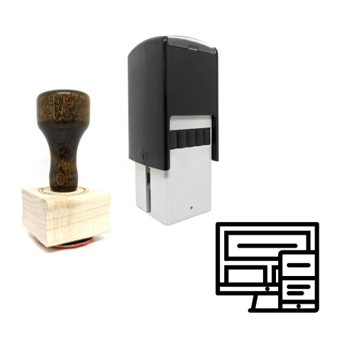 "Responsive" rubber stamp with 3 sample imprints of the image