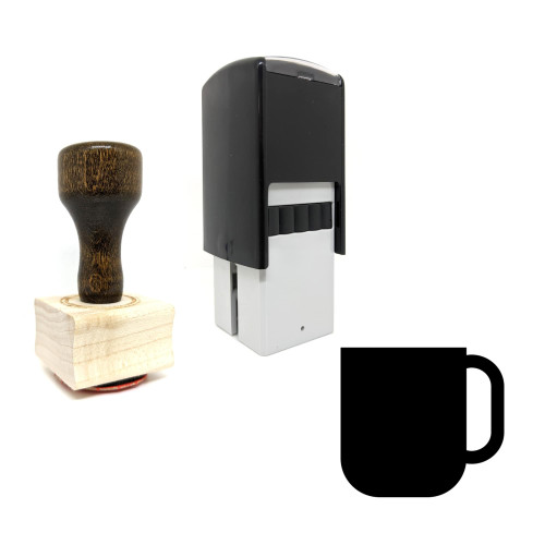 "Cup Of Coffee" rubber stamp with 3 sample imprints of the image