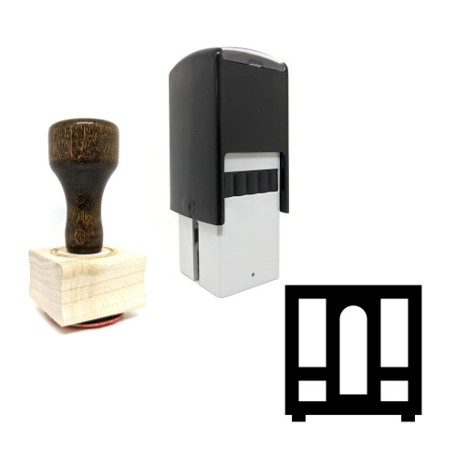 "Vector" rubber stamp with 3 sample imprints of the image