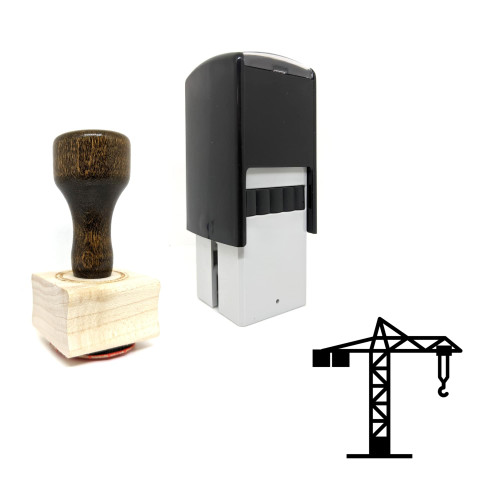 "Crane" rubber stamp with 3 sample imprints of the image