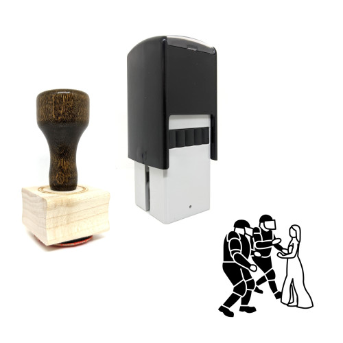 "Black Lives Matter" rubber stamp with 3 sample imprints of the image