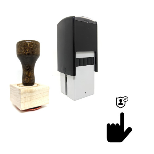 "Choose User" rubber stamp with 3 sample imprints of the image