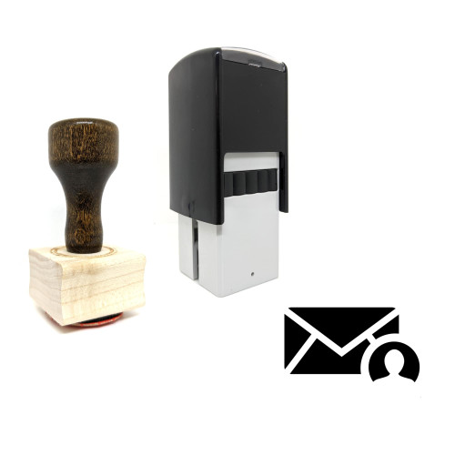 "Email" rubber stamp with 3 sample imprints of the image