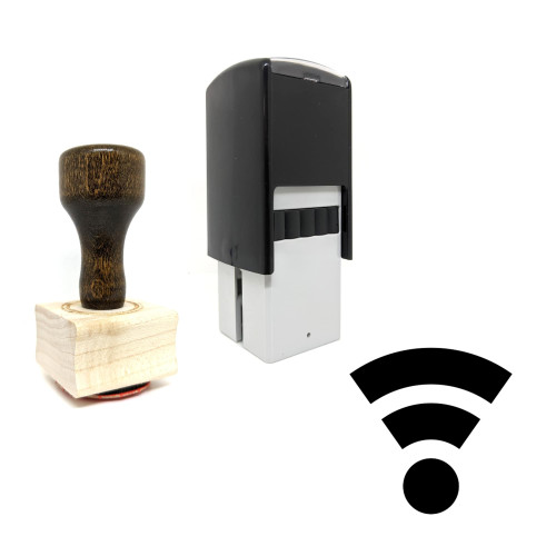 "Network" rubber stamp with 3 sample imprints of the image