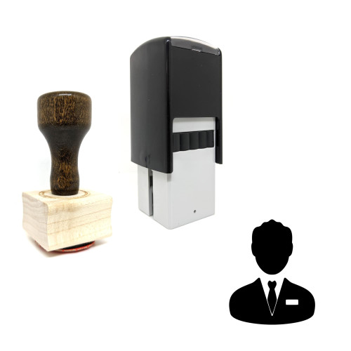 "Manager" rubber stamp with 3 sample imprints of the image