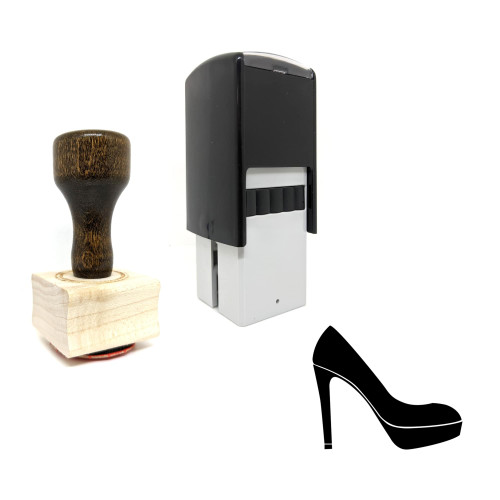 "High Heel" rubber stamp with 3 sample imprints of the image