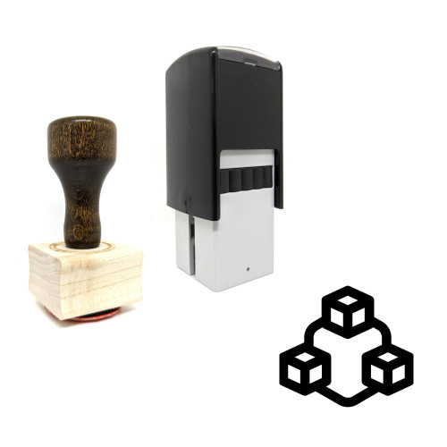 "Module" rubber stamp with 3 sample imprints of the image