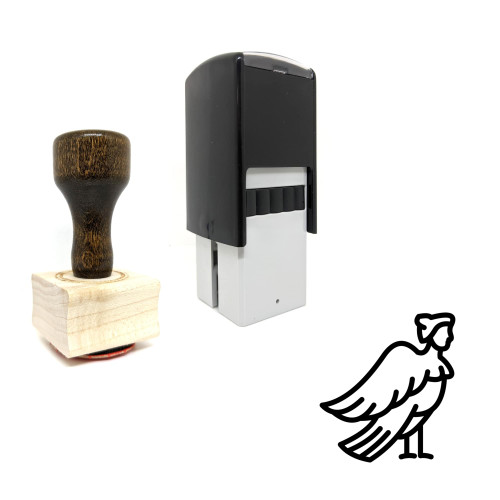 "Harpy" rubber stamp with 3 sample imprints of the image