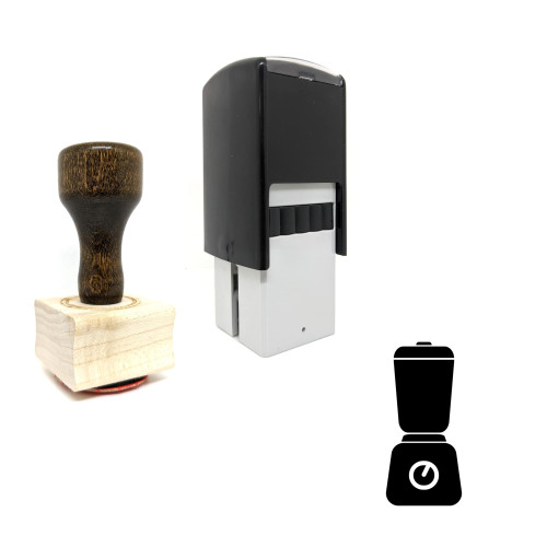 "Mixer" rubber stamp with 3 sample imprints of the image