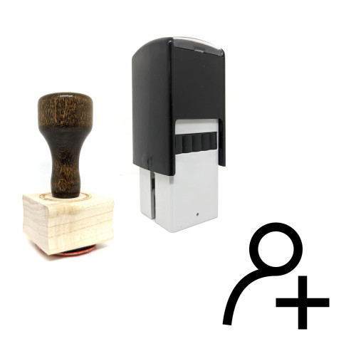 "Human" rubber stamp with 3 sample imprints of the image