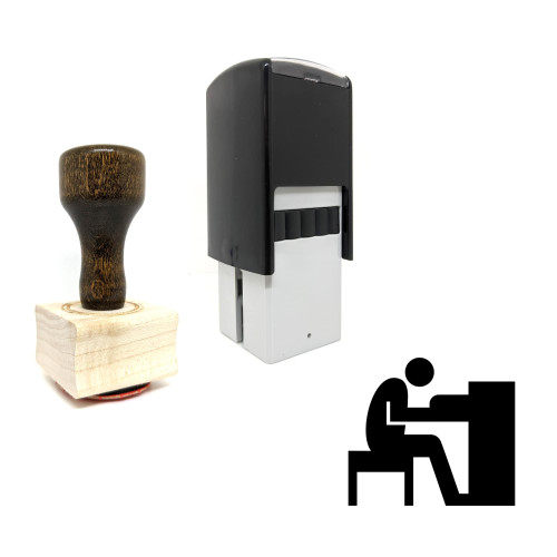 "Organist" rubber stamp with 3 sample imprints of the image