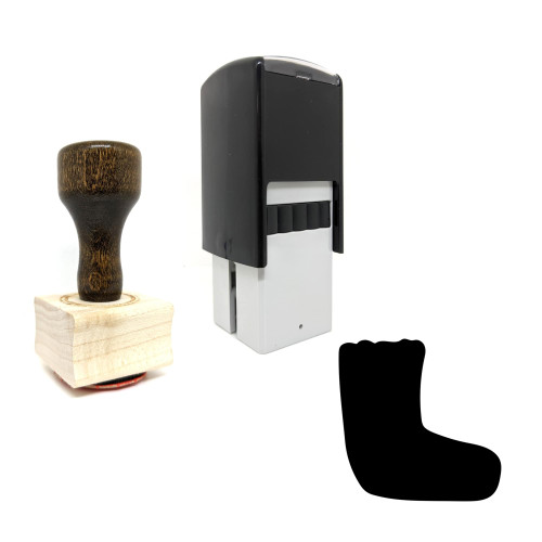 "Socks" rubber stamp with 3 sample imprints of the image