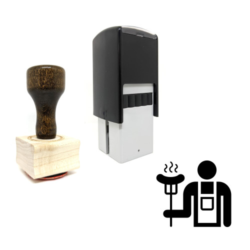 "Cook" rubber stamp with 3 sample imprints of the image