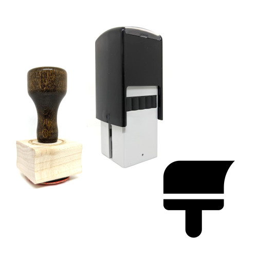 "Paint Brush" rubber stamp with 3 sample imprints of the image