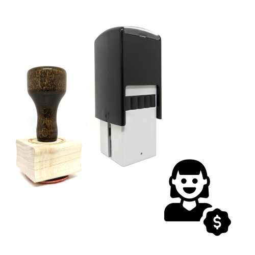 "Client" rubber stamp with 3 sample imprints of the image